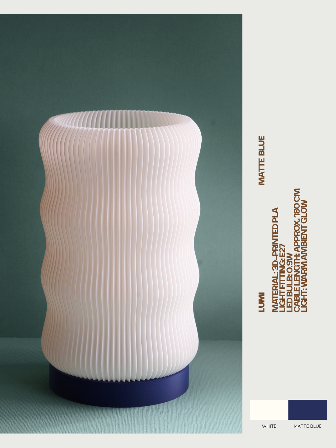 Lumi Blue Lamp