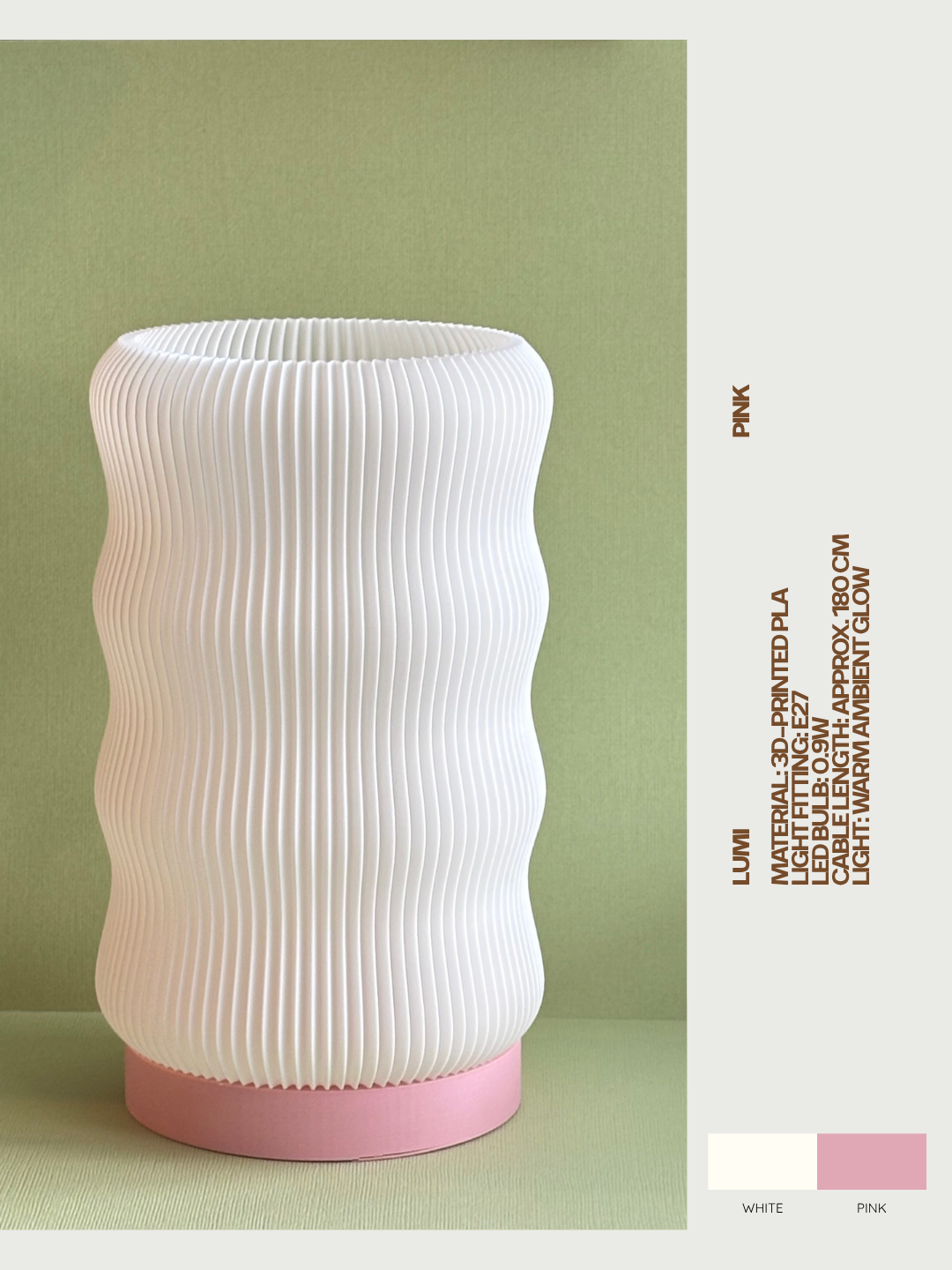 Lumi Pink Lamp
