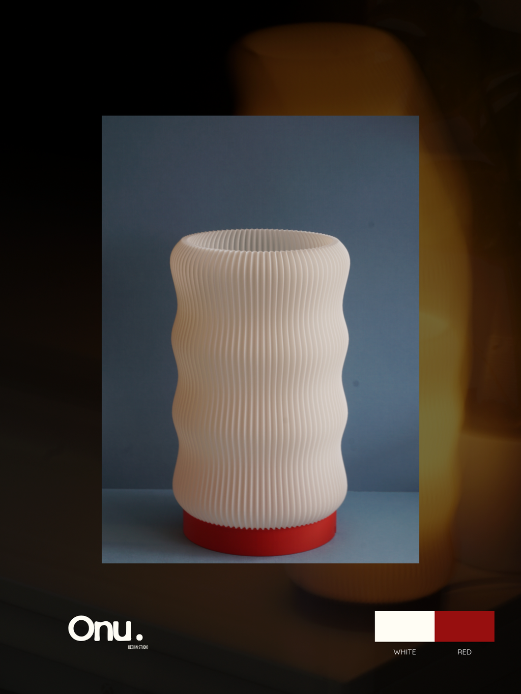  Red Table Lamp, Brick Red Lamp, Bedside Table Lamp, Bedside Lamp, Desk Lamp, 3D Printed Lamp, Modern Table Lamp, Ambient Lamp, Warm Light Lamp, Mood Lighting, Bedroom Lamp, Living Room Lamp, Decorative Lamp, Statement Lamp, Retro Table Lamp, Minimalist Lamp, Home Decor, Modern Home Decor, Housewarming Gift, Australian Lighting